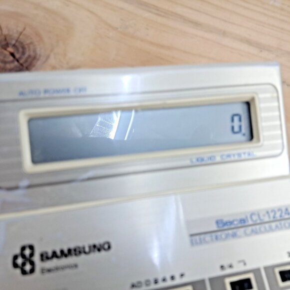 Samsung Electronic Calculator Secal CL-1224 12 Digit-LCD Display-1980's-RARE-HTF - Picture 3 of 11